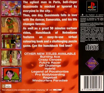 Hunchback of Notredame (EU) box cover back